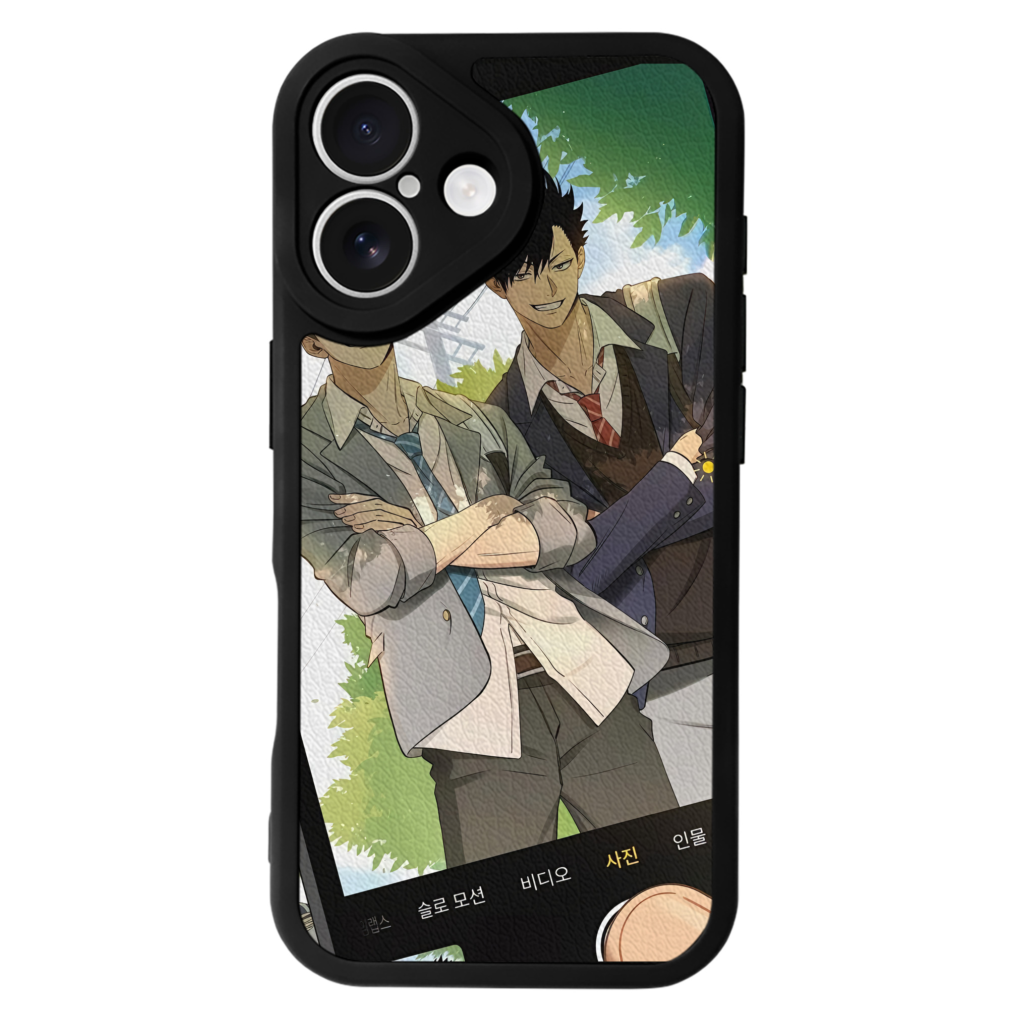 （画像用） ハイキュー!! Haikyu!! 【iPhone 16シリーズ対応】シリコンスマホケース（レザー調） 材質：シリコン